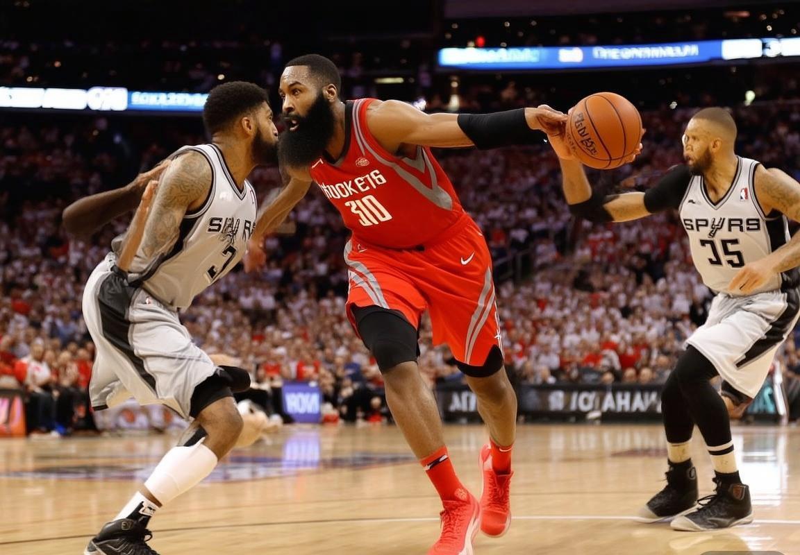 2019火箭VS马刺经典对决：赛点风云精彩瞬间回顾(图2)